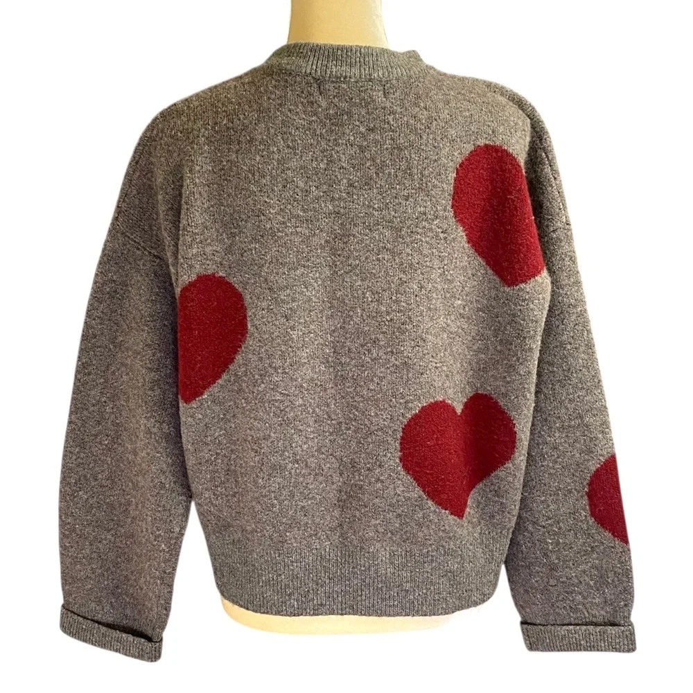 Natural Life Heart Knit Crewneck Sweater - Picture 3 of 9